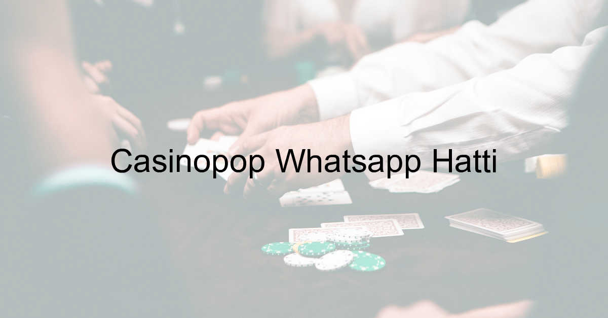 Casinopop Whatsapp